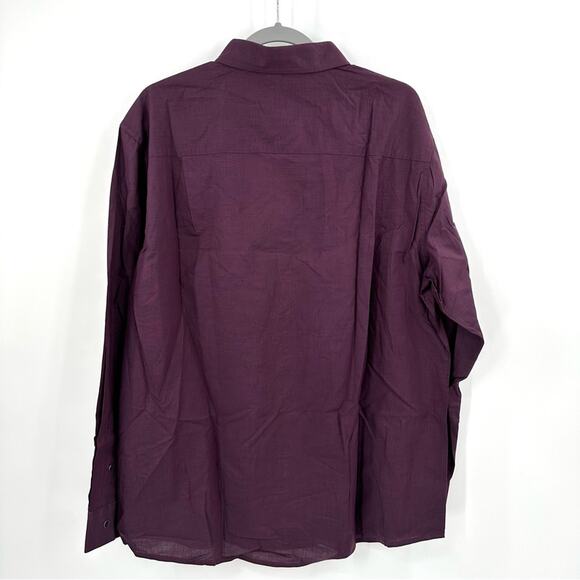 Alfani Pocket Button Down Dress Shirt in port Size XL - Picture 7 of 7